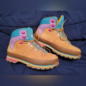 Timberland Women's Euro Hiker Mixed Media Waterproof Boots, Size: 8